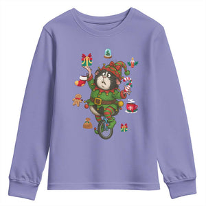 Guinea Pig Master Juggler Youth Sweatshirt Funny Christmas Cavy Lover Gift TS12 Violet Print Your Wear