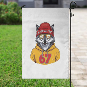 Six Seven Meme Wolf Football Fan Garden Flag Gen Alpha Slang Gift TS12 Print Your Wear