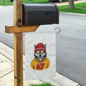Six Seven Meme Wolf Football Fan Garden Flag Gen Alpha Slang Gift TS12 Print Your Wear