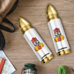Six Seven Meme Wolf Football Fan Bullet Tumbler Gen Alpha Slang Gift TS12 Print Your Wear