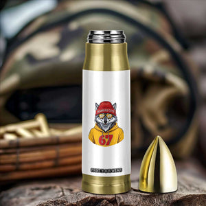 Six Seven Meme Wolf Football Fan Bullet Tumbler Gen Alpha Slang Gift TS12 Print Your Wear