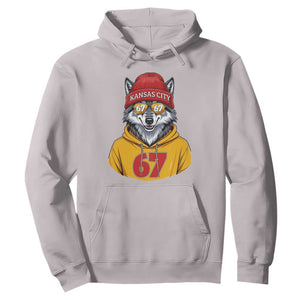 Six Seven Meme Wolf Football Fan Hoodie Gen Alpha Slang Gift TS12 Ice Gray Print Your Wear