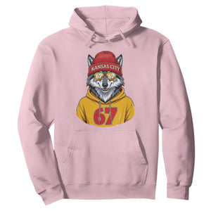 Six Seven Meme Wolf Football Fan Hoodie Gen Alpha Slang Gift TS12 Light Pink Print Your Wear