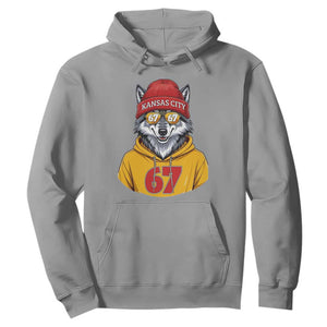 Six Seven Meme Wolf Football Fan Hoodie Gen Alpha Slang Gift TS12 Sport Gray Print Your Wear