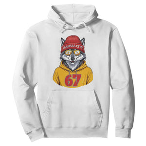 Six Seven Meme Wolf Football Fan Hoodie Gen Alpha Slang Gift TS12 White Print Your Wear