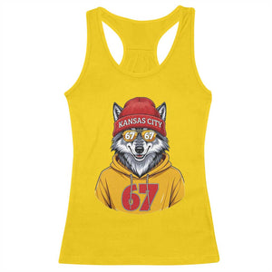 Six Seven Meme Wolf Football Fan Racerback Tank Top Gen Alpha Slang Gift TS12 Daisy Print Your Wear