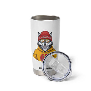 Six Seven Meme Wolf Football Fan Tumbler Cup Gen Alpha Slang Gift TS12 Print Your Wear