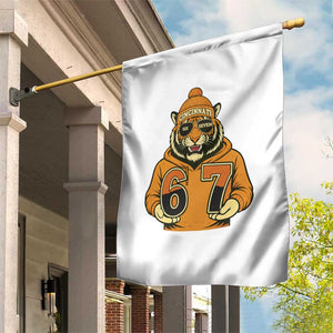 Six Seven Meme Tiger Football Fan Garden Flag Gen Alpha Slang Gift TS12 Print Your Wear