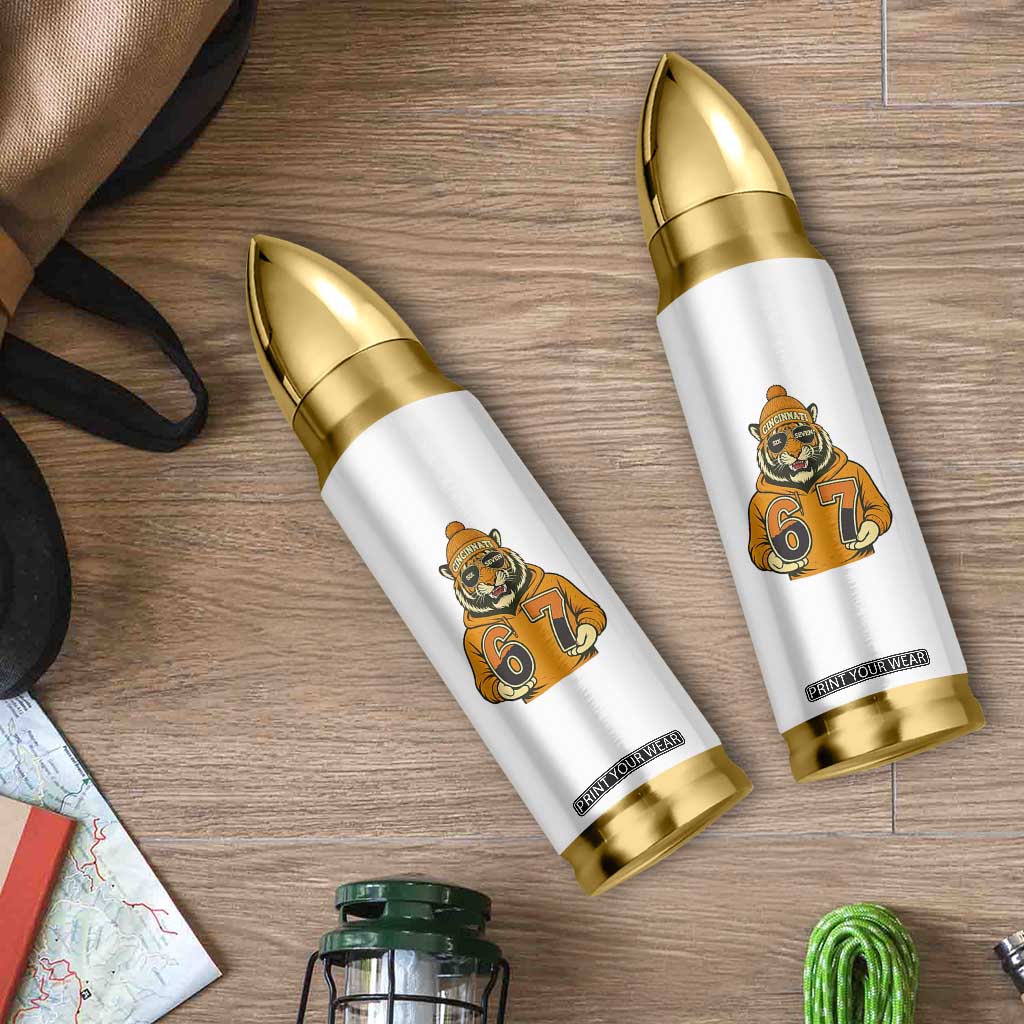 Six Seven Meme Tiger Football Fan Bullet Tumbler Gen Alpha Slang Gift TS12 Print Your Wear