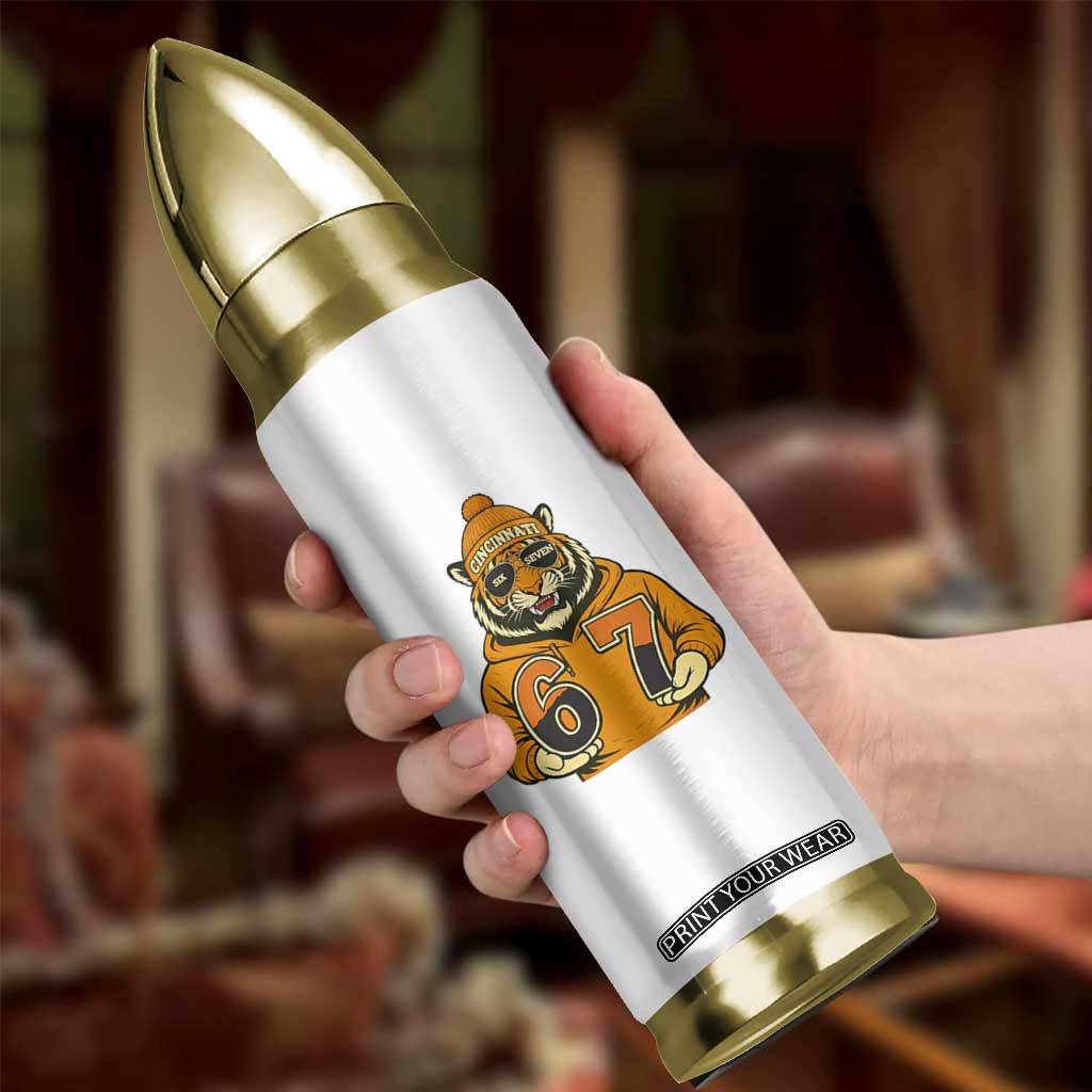 Six Seven Meme Tiger Football Fan Bullet Tumbler Gen Alpha Slang Gift TS12 Print Your Wear