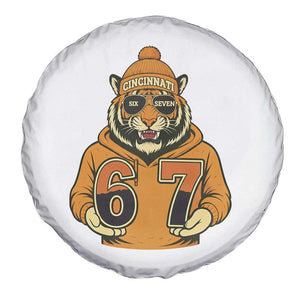 Six Seven Meme Tiger Football Fan Spare Tire Cover Gen Alpha Slang Gift TS12 Print Your Wear