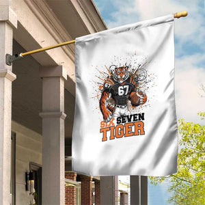 Six Seven Meme Tiger Football Garden Flag Funny Gen Z Alpha Gift TS12 Print Your Wear