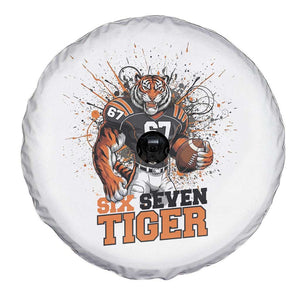 Six Seven Meme Tiger Football Spare Tire Cover Funny Gen Z Alpha Gift TS12 Print Your Wear