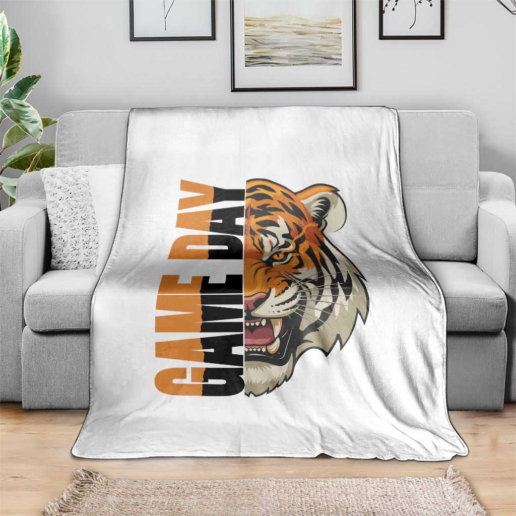 Tiger Football Lover Throw Blanket Game Day Fan Lifestyle TS12 Print Your Wear