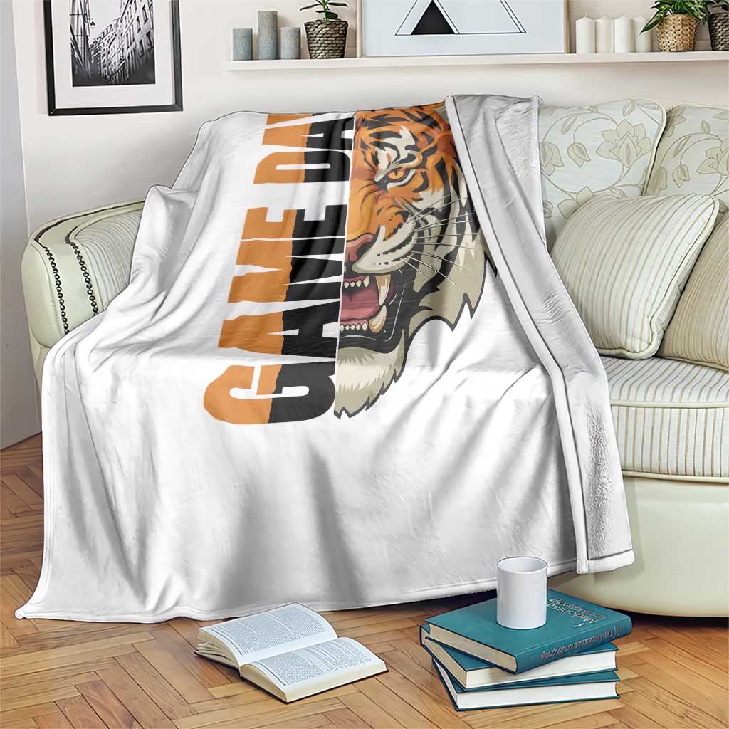 Tiger Football Lover Throw Blanket Game Day Fan Lifestyle TS12 Print Your Wear