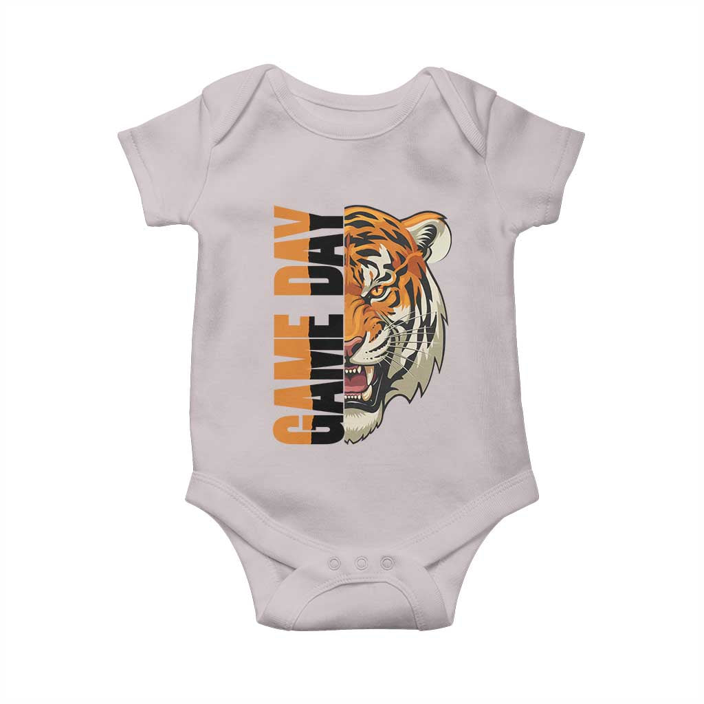Tiger Football Lover Baby Onesie Game Day Fan Lifestyle TS12 Ice Gray Print Your Wear