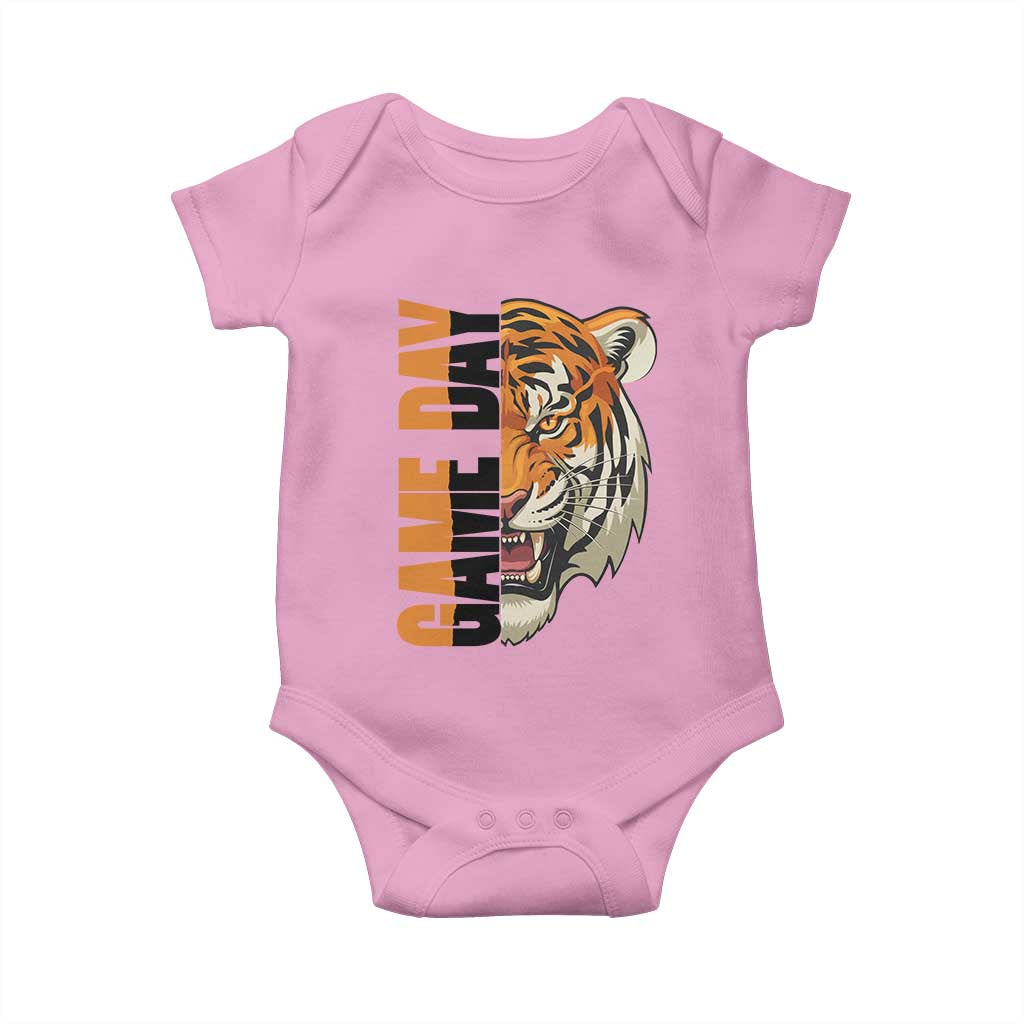 Tiger Football Lover Baby Onesie Game Day Fan Lifestyle TS12 Light Pink Print Your Wear
