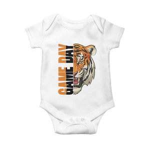Tiger Football Lover Baby Onesie Game Day Fan Lifestyle TS12 White Print Your Wear