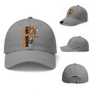 Tiger Football Lover Baseball Cap Game Day Fan Lifestyle TS12 Baseball Cap Universal Fit Sport Gray Print Your Wear