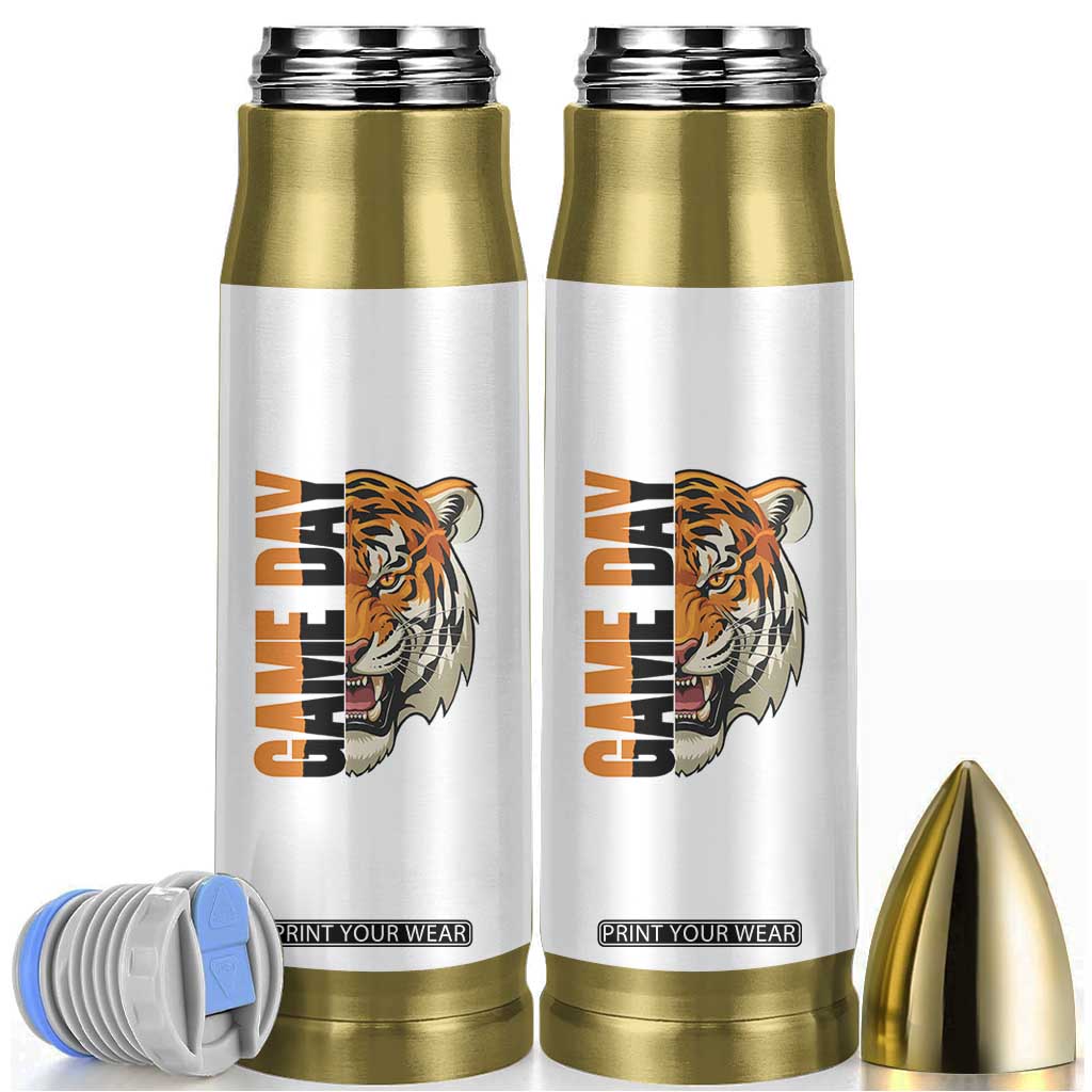 Tiger Football Lover Bullet Tumbler Game Day Fan Lifestyle TS12 White Print Your Wear