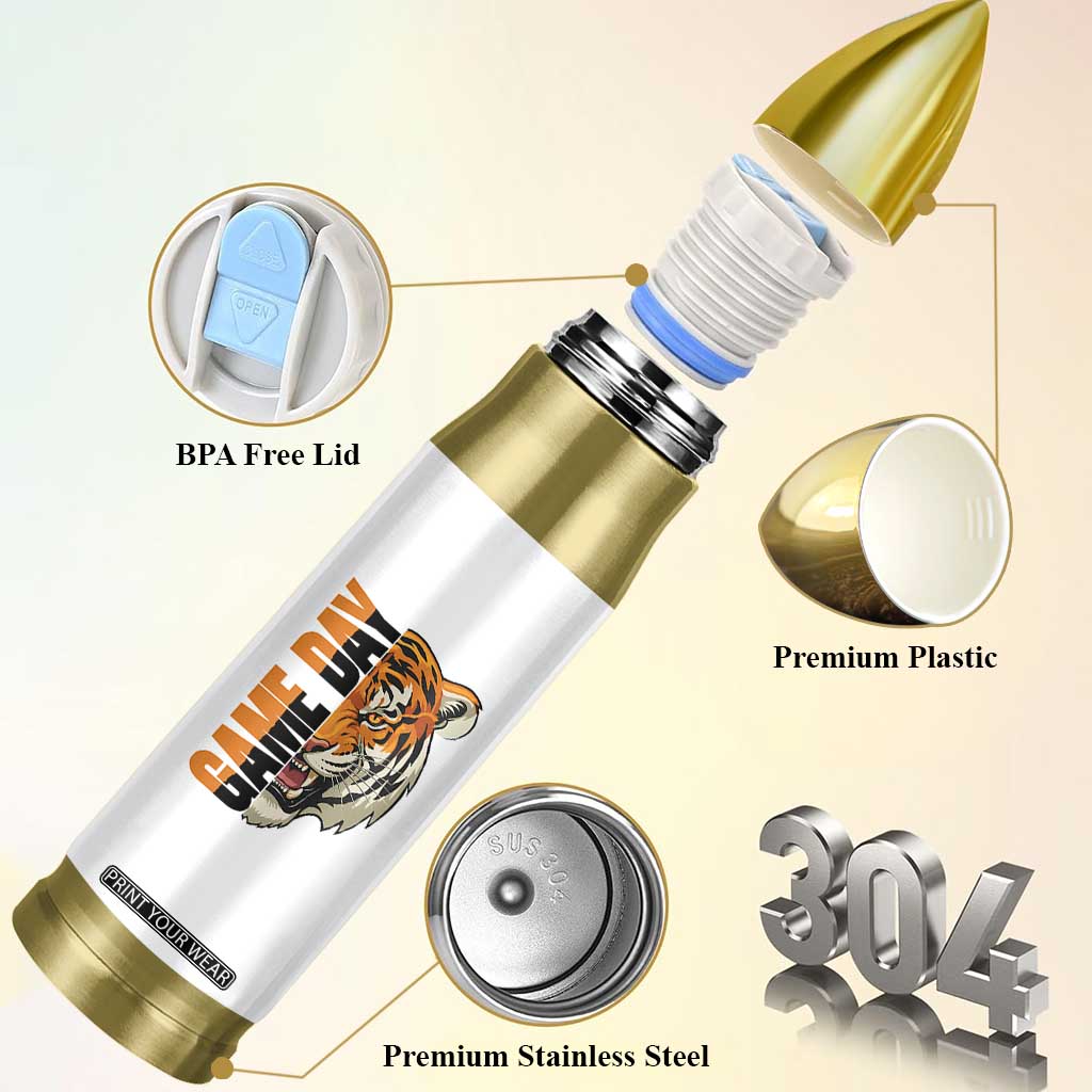 Tiger Football Lover Bullet Tumbler Game Day Fan Lifestyle TS12 Print Your Wear
