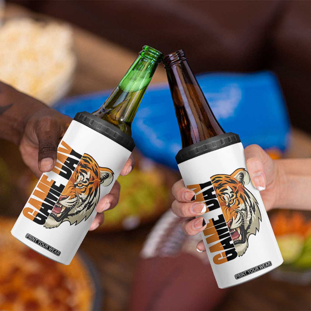 Tiger Football Lover 4 in 1 Can Cooler Tumbler Game Day Fan Lifestyle TS12 Print Your Wear