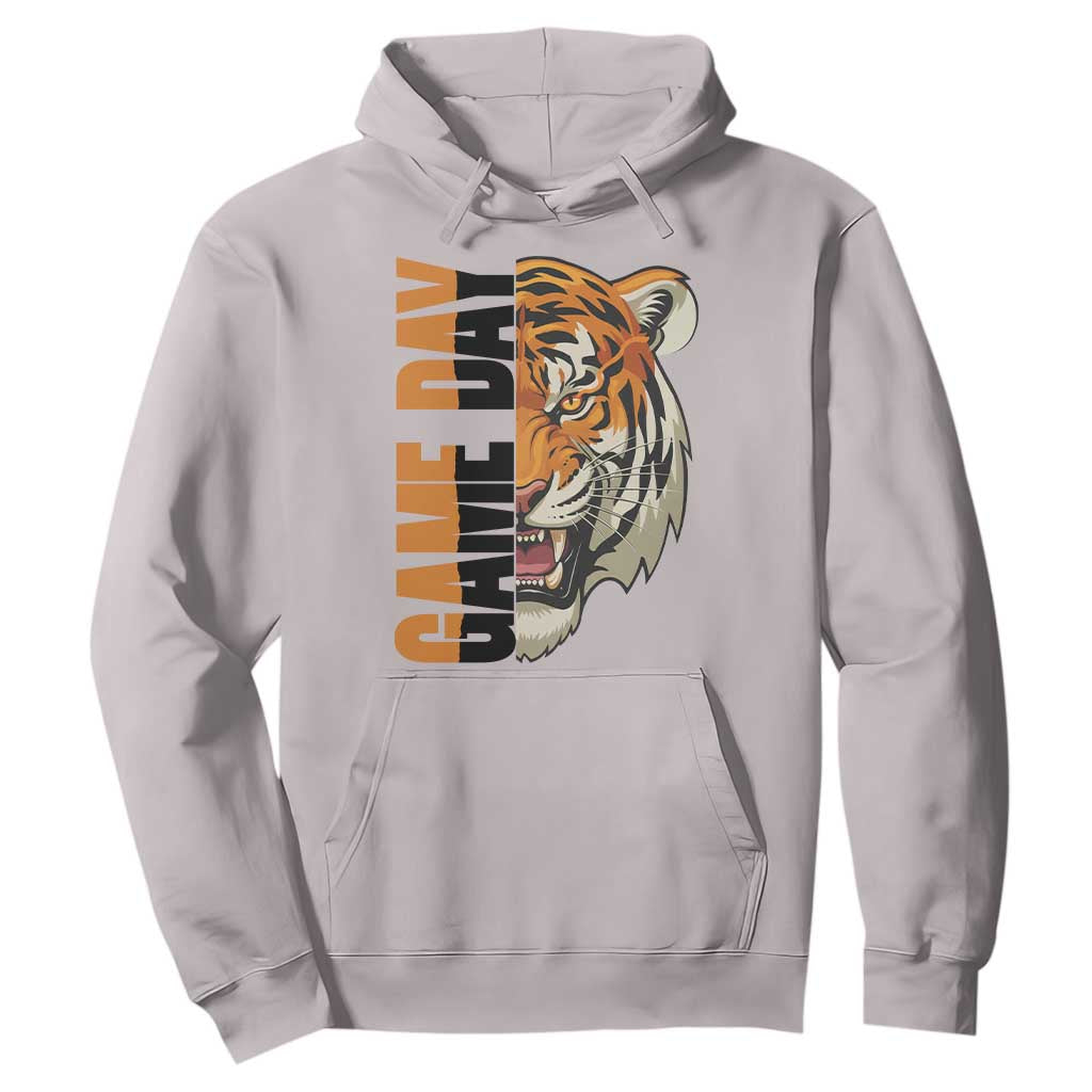 Tiger Football Lover Hoodie Game Day Fan Lifestyle TS12 Ice Gray Print Your Wear