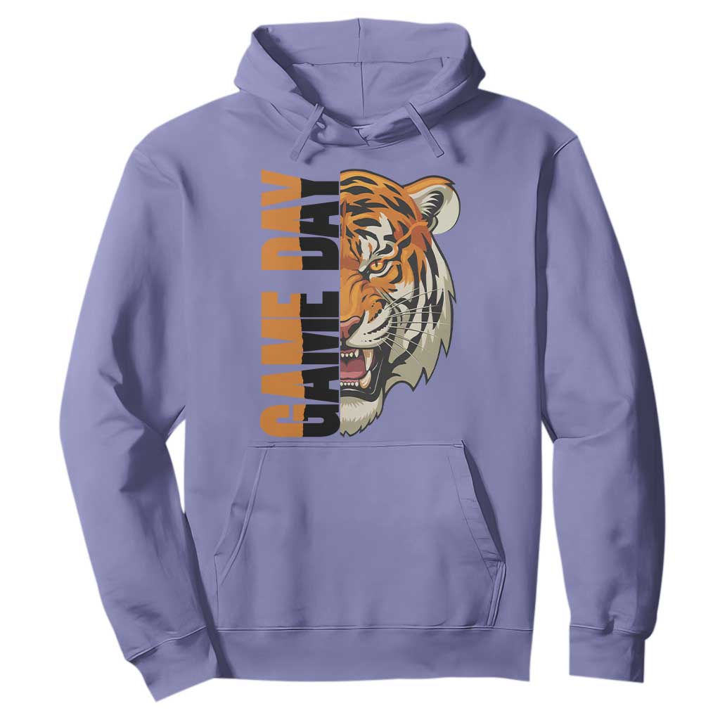 Tiger Football Lover Hoodie Game Day Fan Lifestyle TS12 Violet Print Your Wear