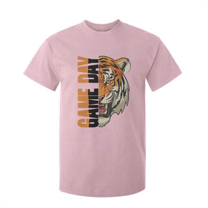 Tiger Football Lover T Shirt For Kid Game Day Fan Lifestyle TS12 Light Pink Print Your Wear