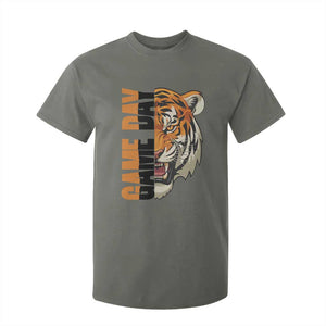 Tiger Football Lover T Shirt For Kid Game Day Fan Lifestyle TS12 Military Green Print Your Wear