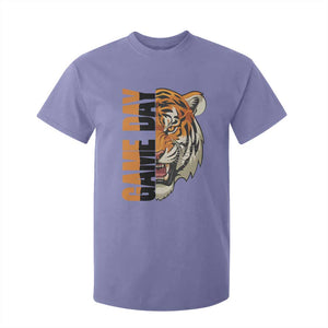Tiger Football Lover T Shirt For Kid Game Day Fan Lifestyle TS12 Violet Print Your Wear
