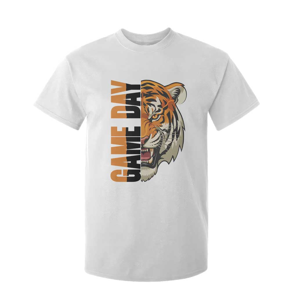 Tiger Football Lover T Shirt For Kid Game Day Fan Lifestyle TS12 White Print Your Wear