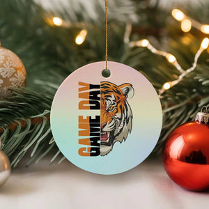 Tiger Football Lover Ceramic Ornament Game Day Fan Lifestyle TS12 1pc Pastel Print Your Wear