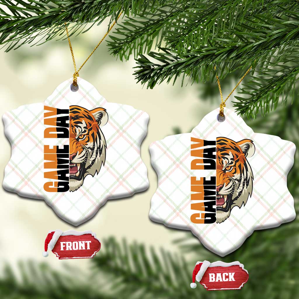 Tiger Football Lover Ceramic Ornament Game Day Fan Lifestyle TS12 Print Your Wear