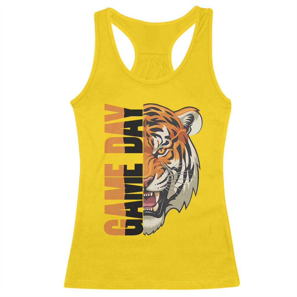 Tiger Football Lover Racerback Tank Top Game Day Fan Lifestyle TS12 Daisy Print Your Wear