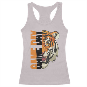 Tiger Football Lover Racerback Tank Top Game Day Fan Lifestyle TS12 Ice Gray Print Your Wear