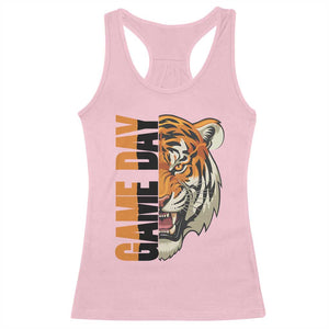 Tiger Football Lover Racerback Tank Top Game Day Fan Lifestyle TS12 Light Pink Print Your Wear