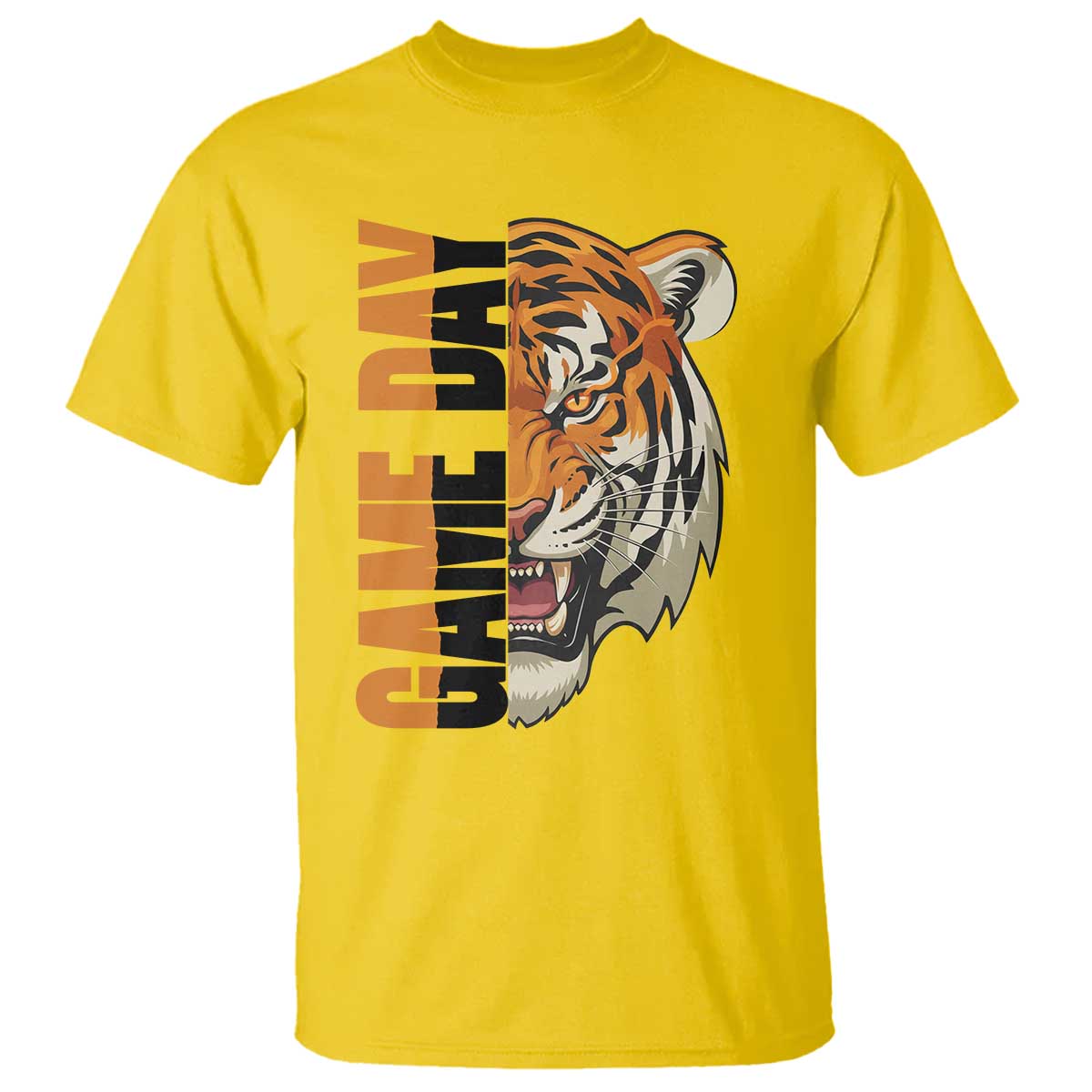 Tiger Football Lover T Shirt Game Day Fan Lifestyle TS12 Daisy Print Your Wear