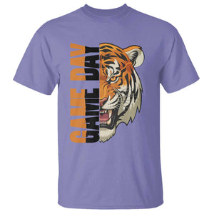 Tiger Football Lover T Shirt Game Day Fan Lifestyle TS12 Violet Print Your Wear