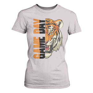Tiger Football Lover T Shirt For Women Game Day Fan Lifestyle TS12 Ice Gray Print Your Wear