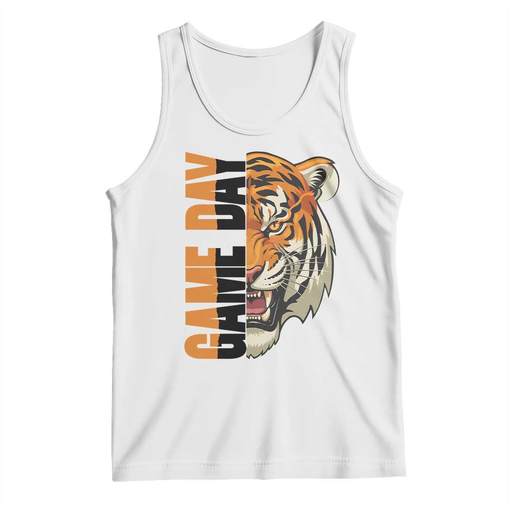 Tiger Football Lover Tank Top Game Day Fan Lifestyle TS12 White Print Your Wear