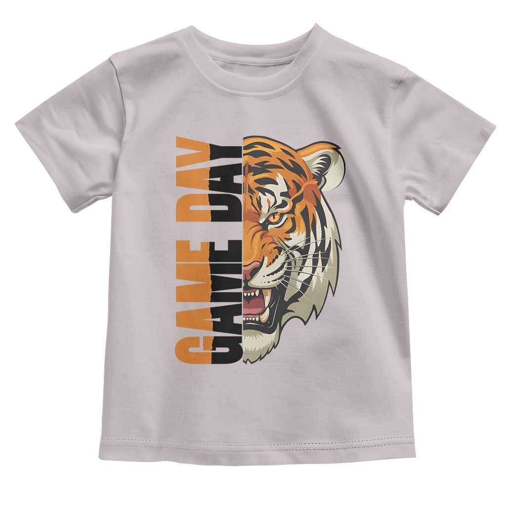Tiger Football Lover Toddler T Shirt Game Day Fan Lifestyle TS12 Ice Gray Print Your Wear