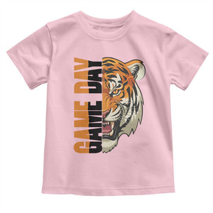 Tiger Football Lover Toddler T Shirt Game Day Fan Lifestyle TS12 Light Pink Print Your Wear