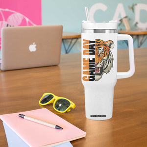 Tiger Football Lover Tumbler With Handle Game Day Fan Lifestyle TS12 Print Your Wear