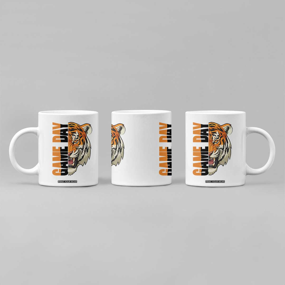 Tiger Football Lover Coffee Mug Game Day Fan Lifestyle TS12 Print Your Wear