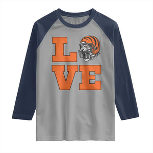 Midwest Football Pride Raglan Shirt Game Day Gift TS12 Sport Gray Navy Print Your Wear
