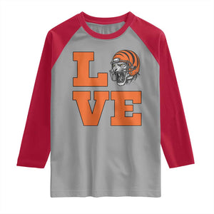 Midwest Football Pride Raglan Shirt Game Day Gift TS12 Sport Gray Red Print Your Wear
