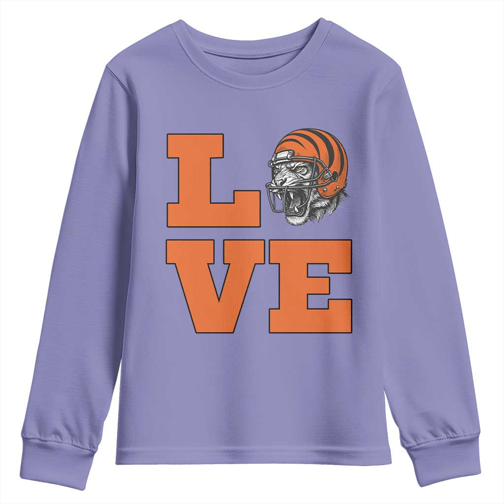 Midwest Football Pride Youth Sweatshirt Game Day Gift TS12 Violet Print Your Wear