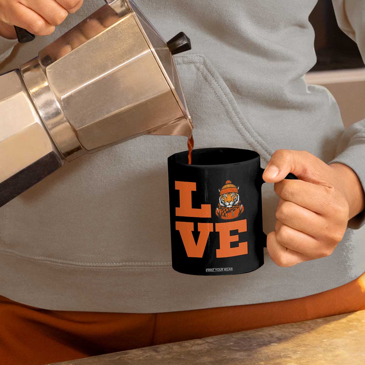 Midwest Tiger Football Pride Coffee Mug Funny Sport Lover Gift TS12 Print Your Wear