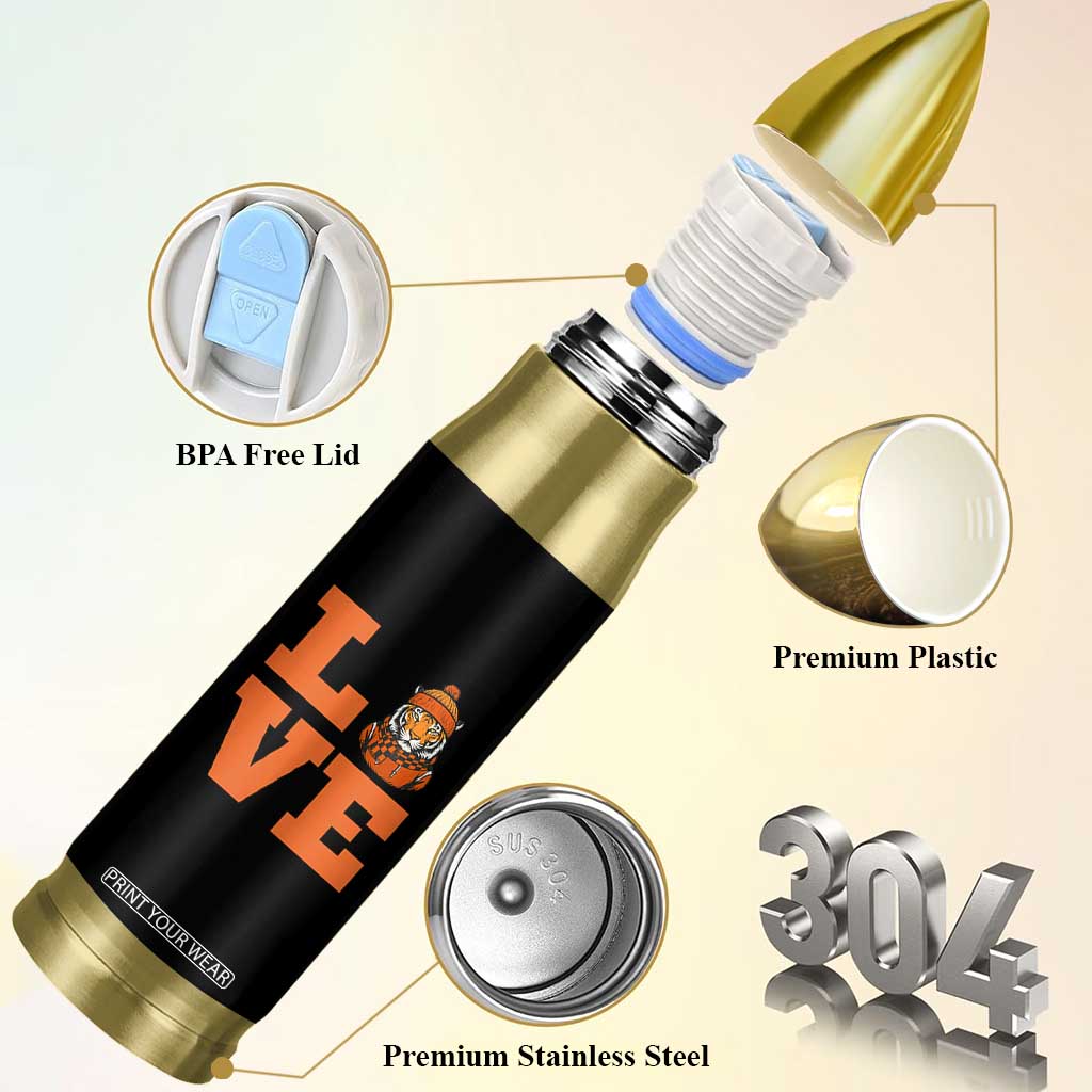 Midwest Tiger Football Pride Bullet Tumbler Funny Sport Lover Gift TS12 Print Your Wear
